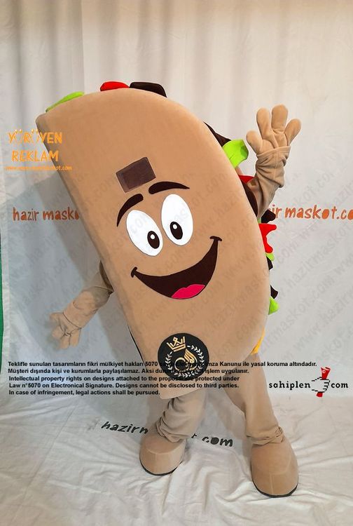 Tako Maskot Kostümü / Taco Mascot Costume maskot kostümü