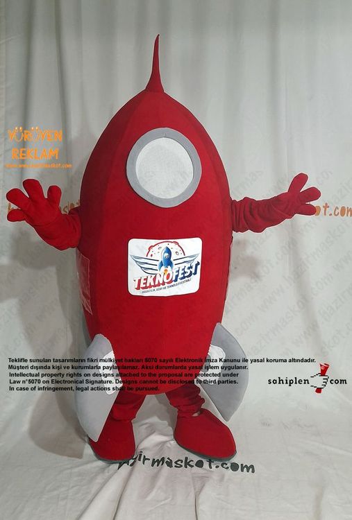 Teknofest 2022 Roket Maskot Kostümü maskot kostümü