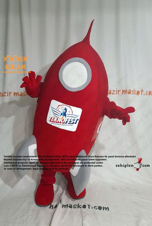 Teknofest 2022 Roket Maskot Kostümü maskot kostümü