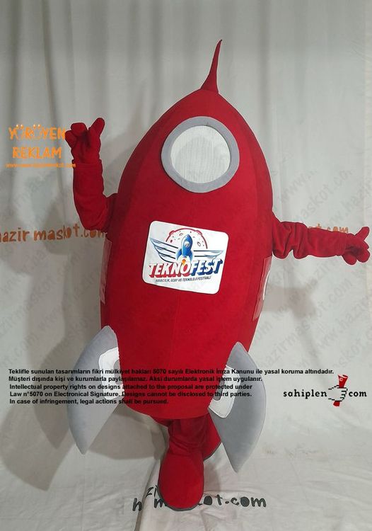 Teknofest 2022 Roket Maskot Kostümü maskot kostümü