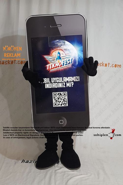 Teknofest Telefon Maskot Kostümü maskot kostümü