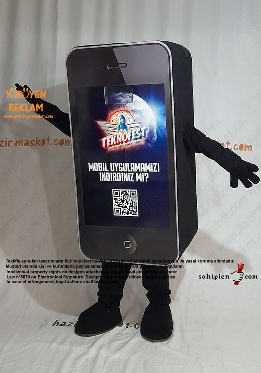 Teknofest Telefon Maskot Kostümü maskot kostümü