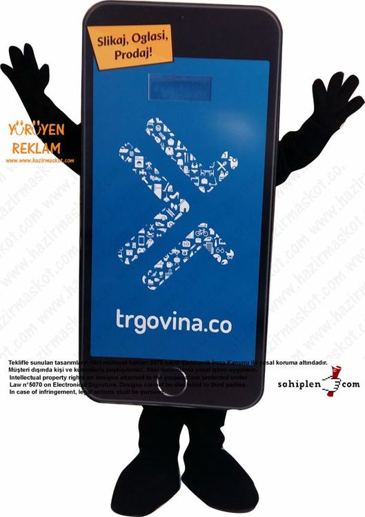 Telefon trgovina.co / Maskot / Karadağ maskot kostümü