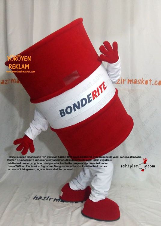 Varil maskot kostümü / Bonderite / Henkel / PTC maskot kostümü