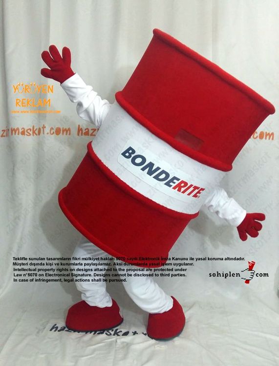 Varil maskot kostümü / Bonderite / Henkel / PTC maskot kostümü