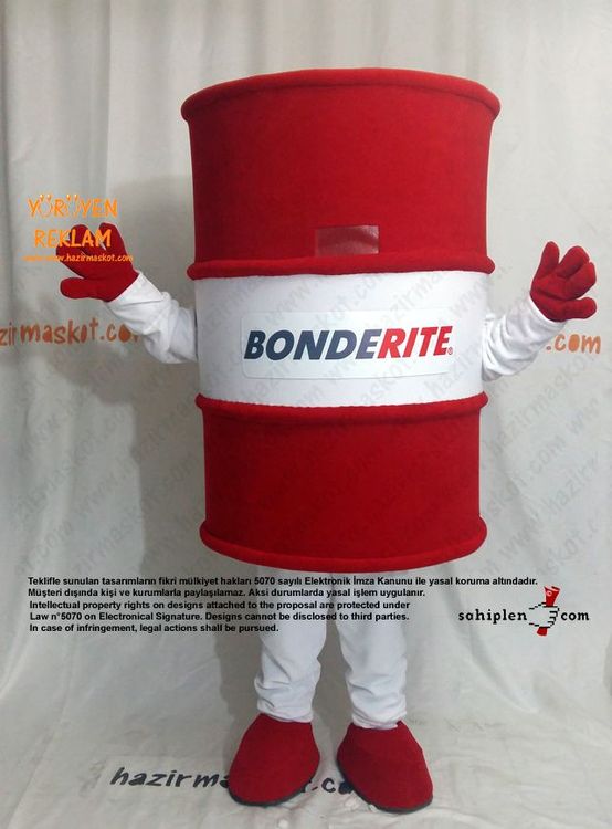 Varil maskot kostümü / Bonderite / Henkel / PTC maskot kostümü