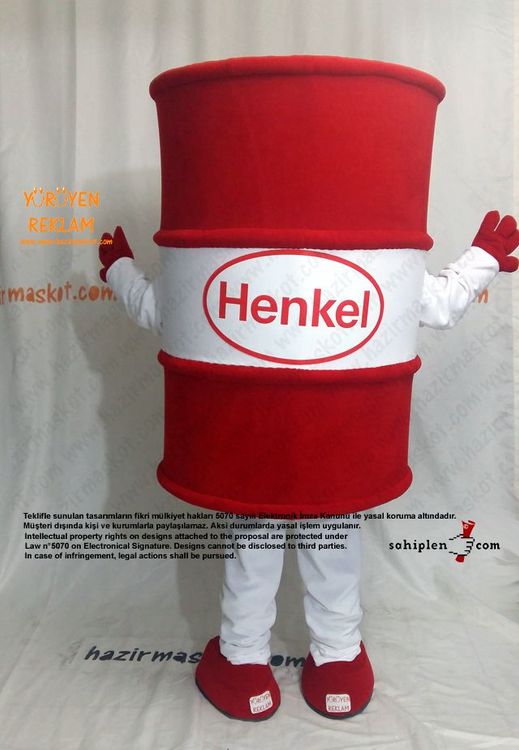 Varil maskot kostümü / Bonderite / Henkel / PTC maskot kostümü