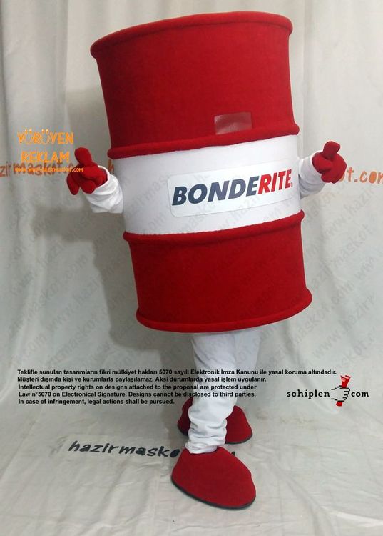 Varil maskot kostümü / Bonderite / Henkel / PTC maskot kostümü