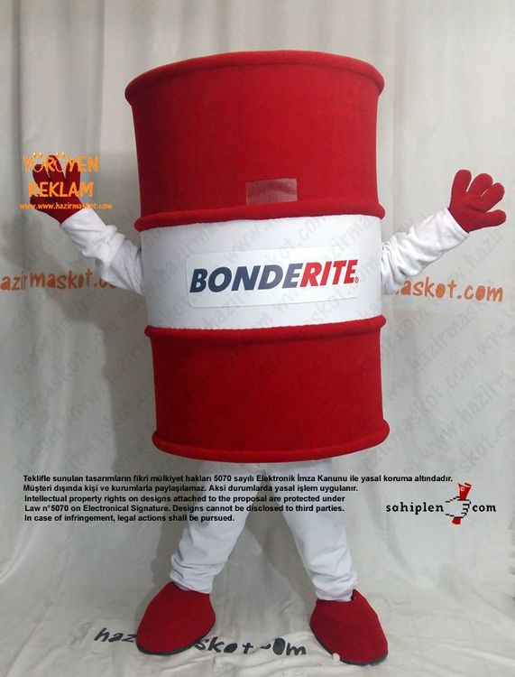 Varil maskot kostümü / Bonderite / Henkel / PTC maskot kostümü