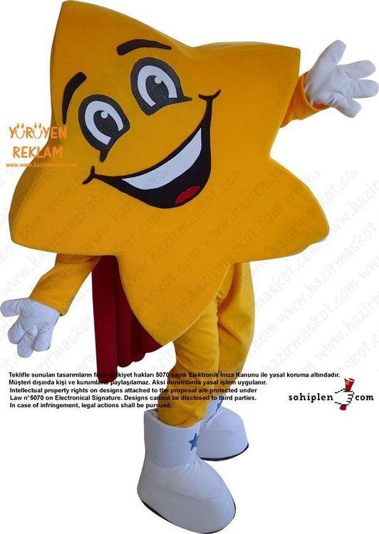 Yıldız Maskot Kostümü - Star Mascot costume maskot kostümü