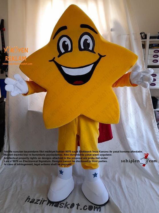 Yıldız Maskot Kostümü - Star Mascot costume maskot kostümü