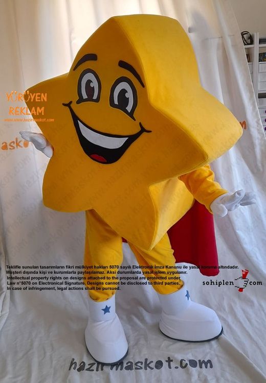 Yıldız Maskot Kostümü - Star Mascot costume maskot kostümü