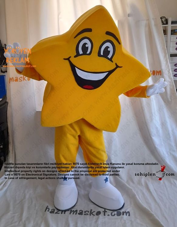 Yıldız Maskot Kostümü - Star Mascot costume maskot kostümü