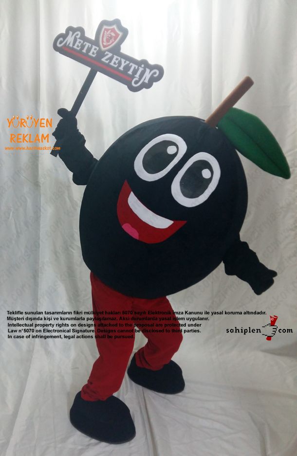Zeytin Maskotu / Mete Zeytincilik Bursa Gemlik maskot kostümü