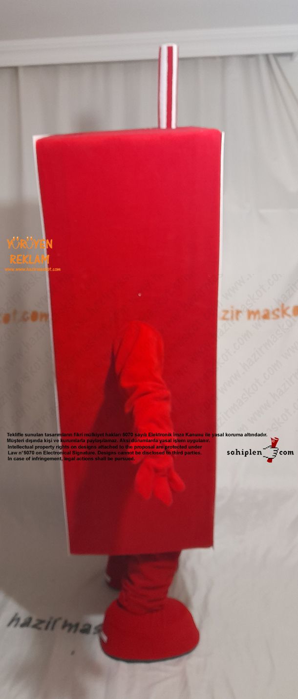 Bronto Meyve Suyu Maskot Kostümü / Çilek / Lebanon maskot kostümü