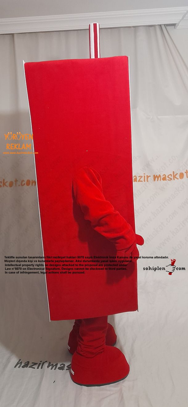 Bronto Meyve Suyu Maskot Kostümü / Çilek / Lebanon maskot kostümü