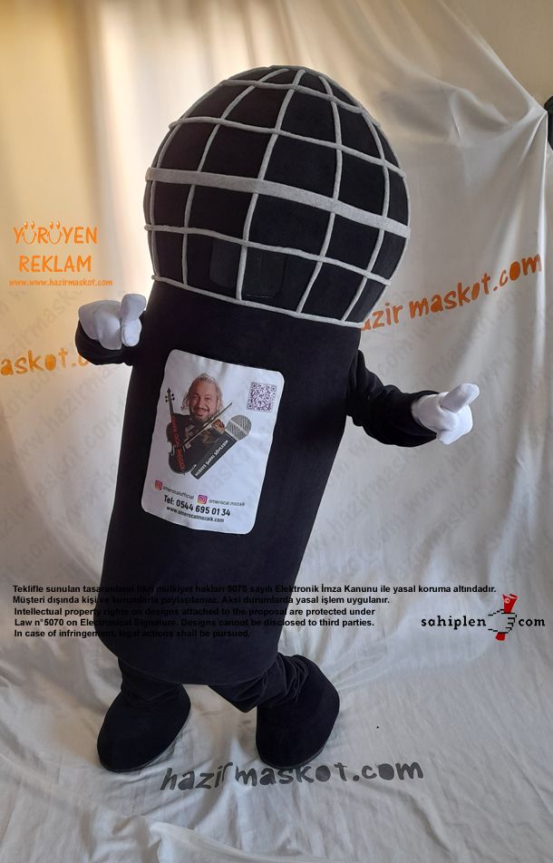 Mikrofon Maskot Kostümü maskot kostümü