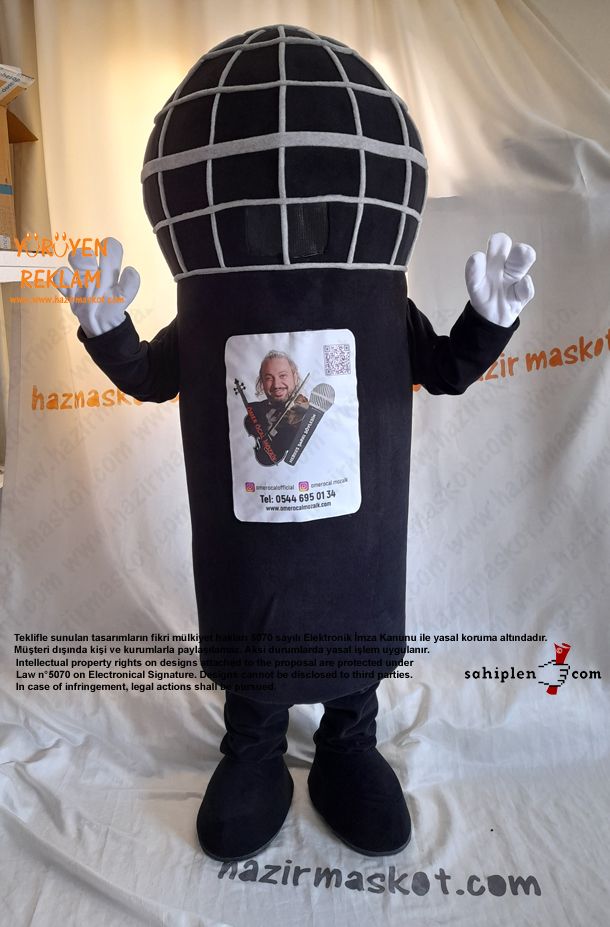 Mikrofon Maskot Kostümü maskot kostümü