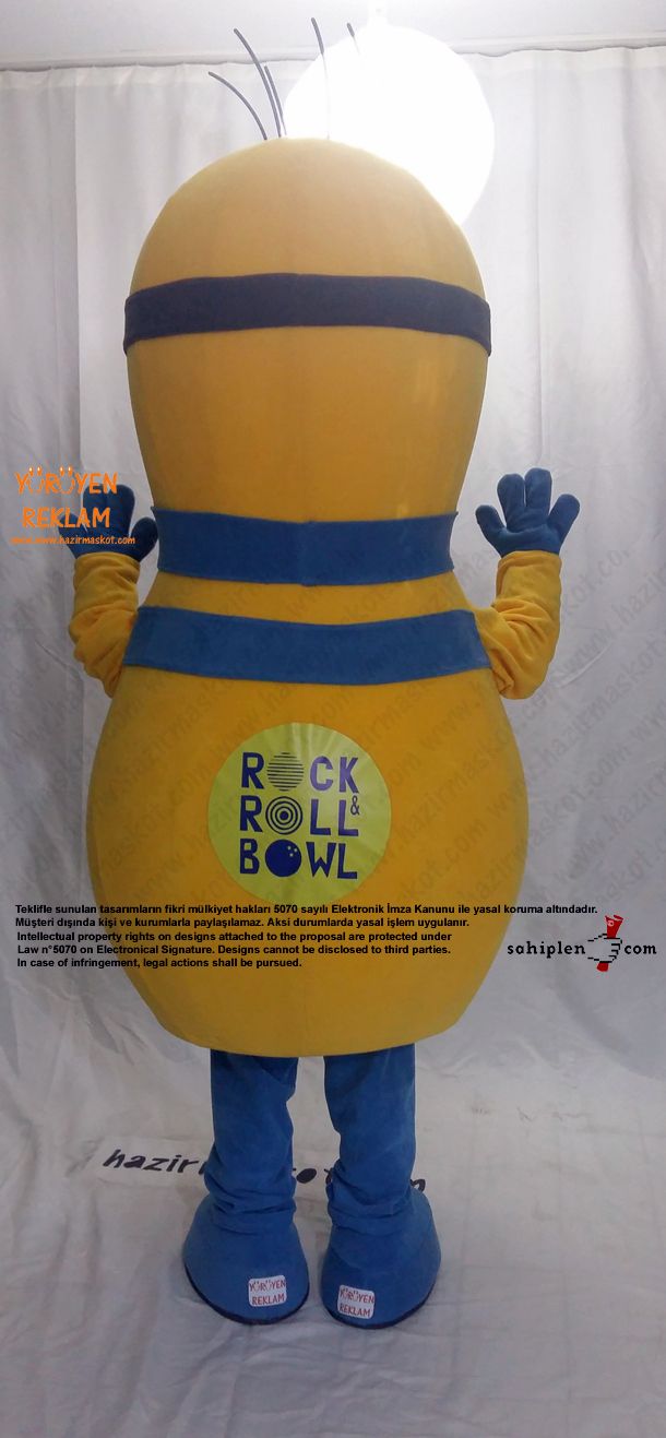 Minion Bowling Lobutu / Moldova maskot kostümü