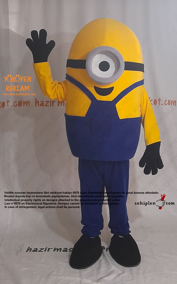 Minion Maskot Kostümü maskot kostümü