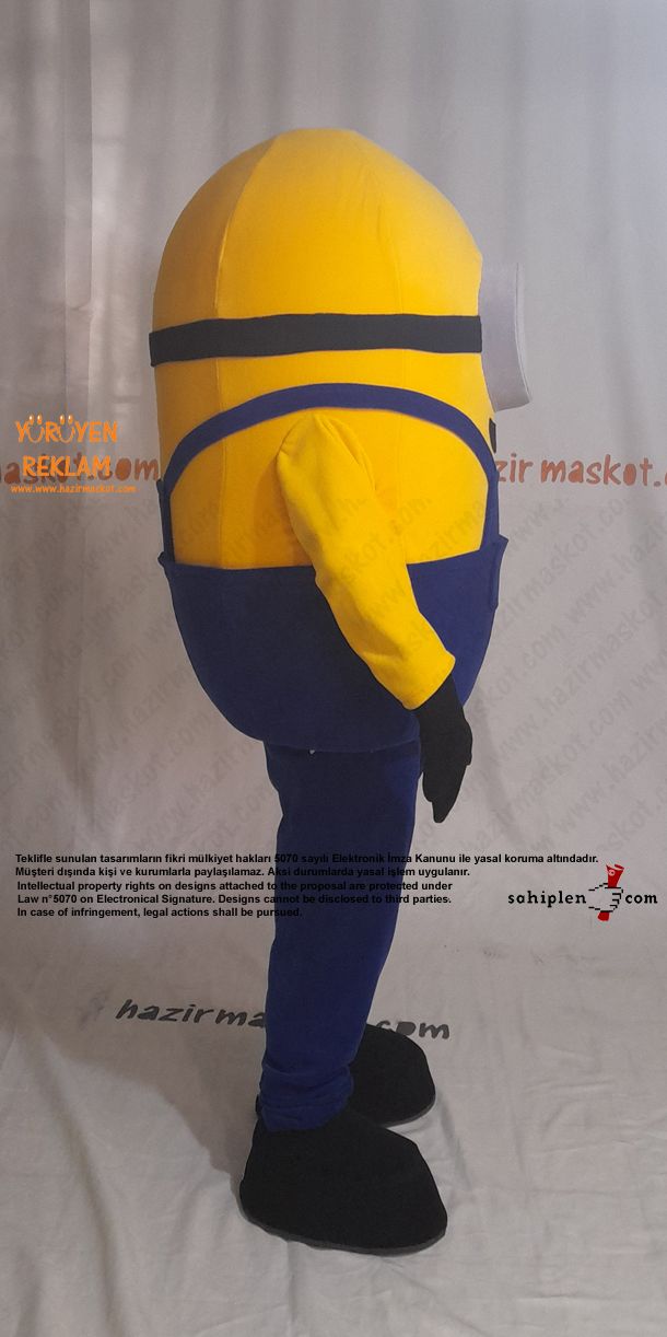 Minion Maskot Kostümü maskot kostümü