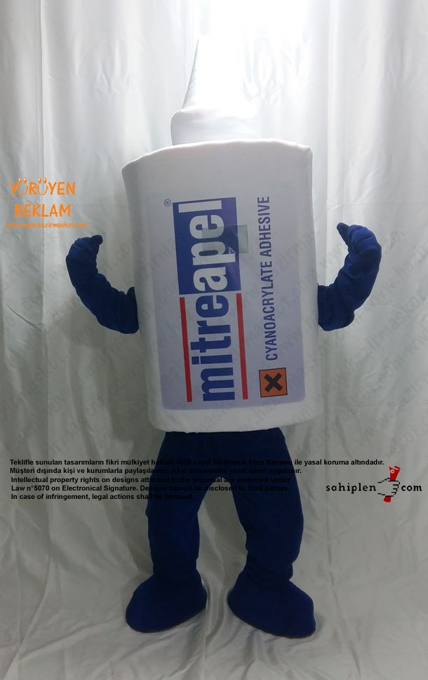 Mitre Apel Yapıştırıcı Maskot Kostümü maskot kostümü