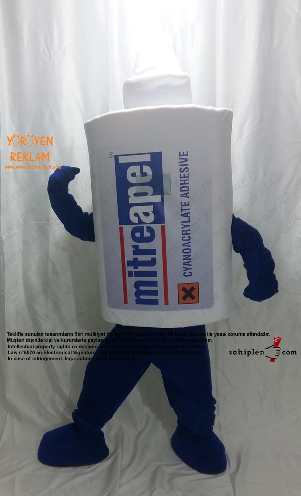 Mitre Apel Yapıştırıcı Maskot Kostümü maskot kostümü