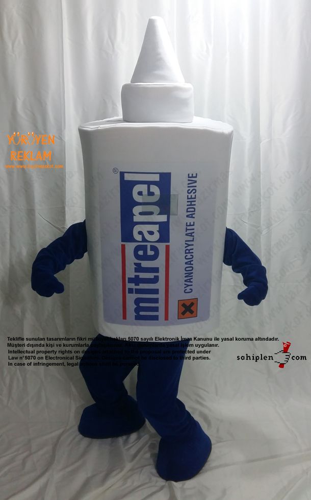Mitre Apel Yapıştırıcı Maskot Kostümü maskot kostümü
