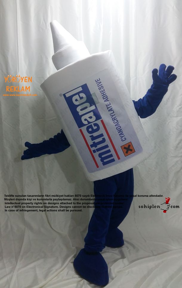 Mitre Apel Yapıştırıcı Maskot Kostümü maskot kostümü