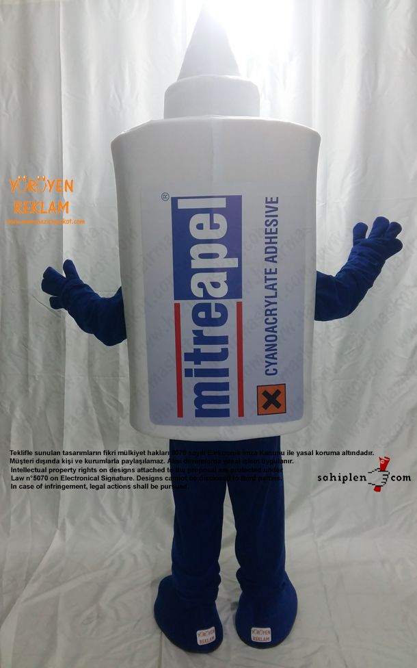 Mitre Apel Yapıştırıcı Maskot Kostümü maskot kostümü