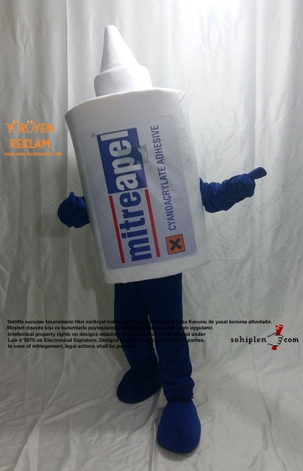 Mitre Apel Yapıştırıcı Maskot Kostümü maskot kostümü