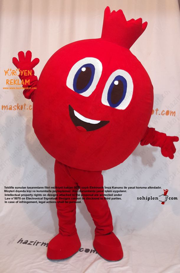 Nar Maskot / Pomegranate Mascot Costıme maskot kostümü