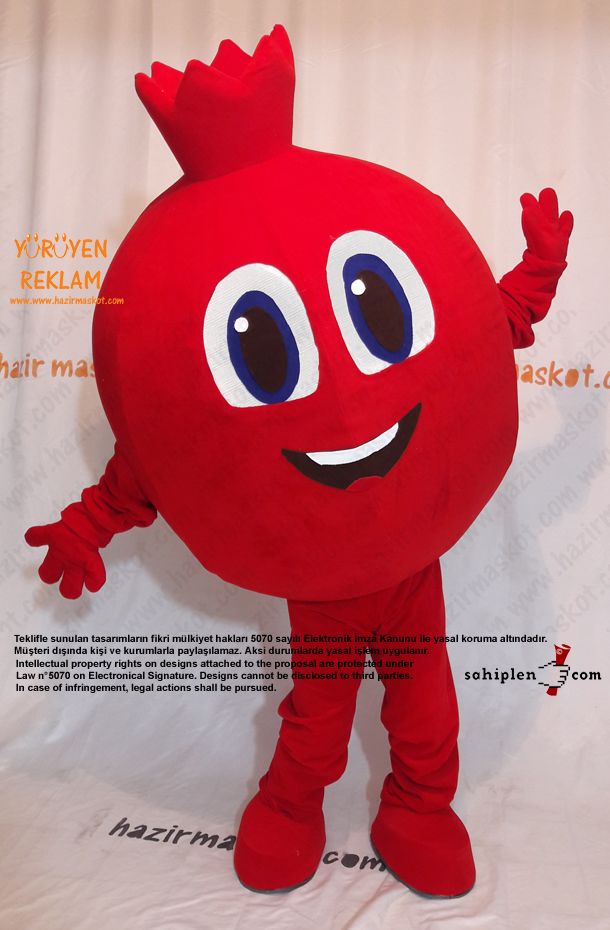 Nar Maskot / Pomegranate Mascot Costıme maskot kostümü