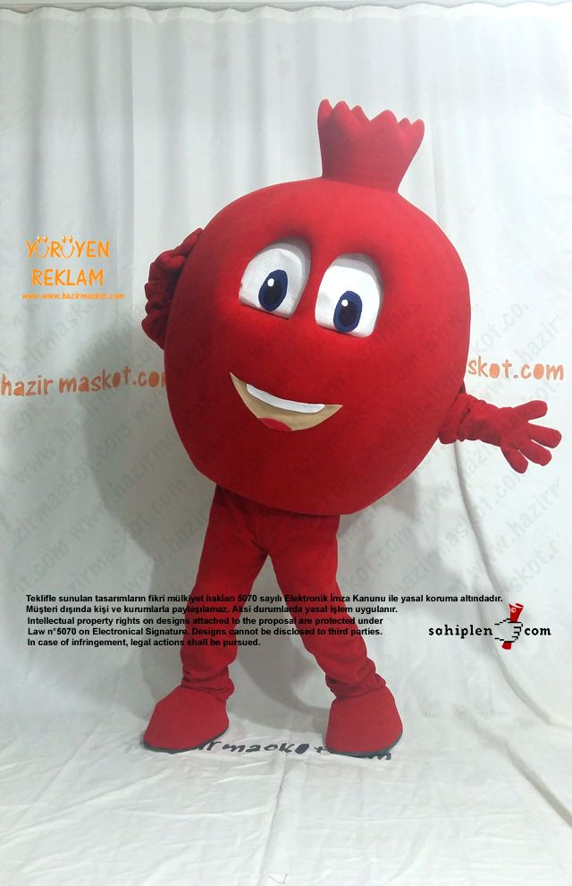 Nar Maskotu / Şanlı Urfa Suruç Belediyesi / Gelişim Ofset maskot kostümü