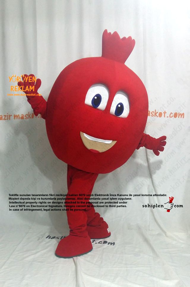 Nar Maskotu / Şanlı Urfa Suruç Belediyesi / Gelişim Ofset maskot kostümü
