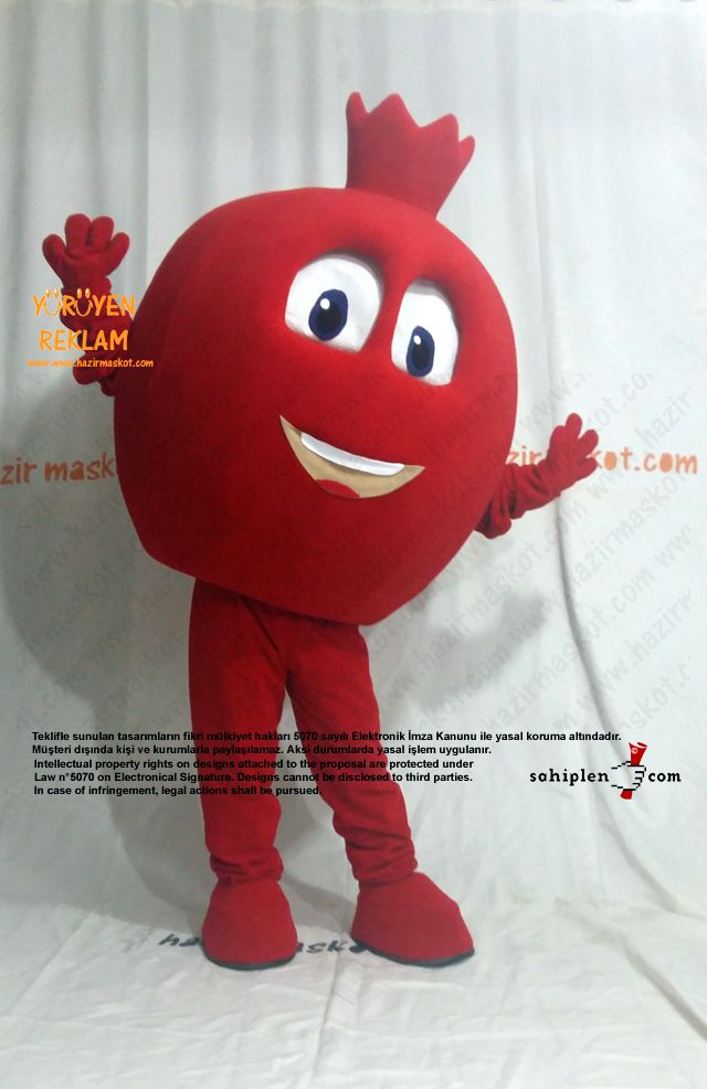 Nar Maskotu / Şanlı Urfa Suruç Belediyesi / Gelişim Ofset maskot kostümü
