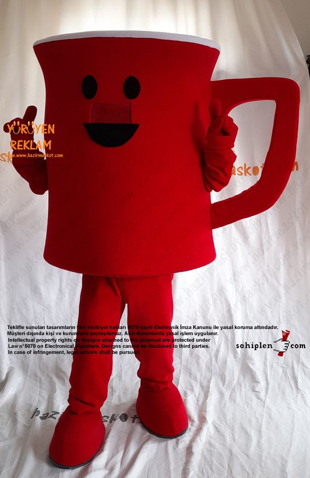 Nescafe Bardak Maskot Kostümü / Nescafe Mug Mascot Costume maskot kostümü