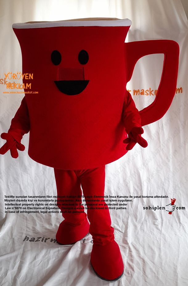 Nescafe Bardak Maskot Kostümü / Nescafe Mug Mascot Costume maskot kostümü