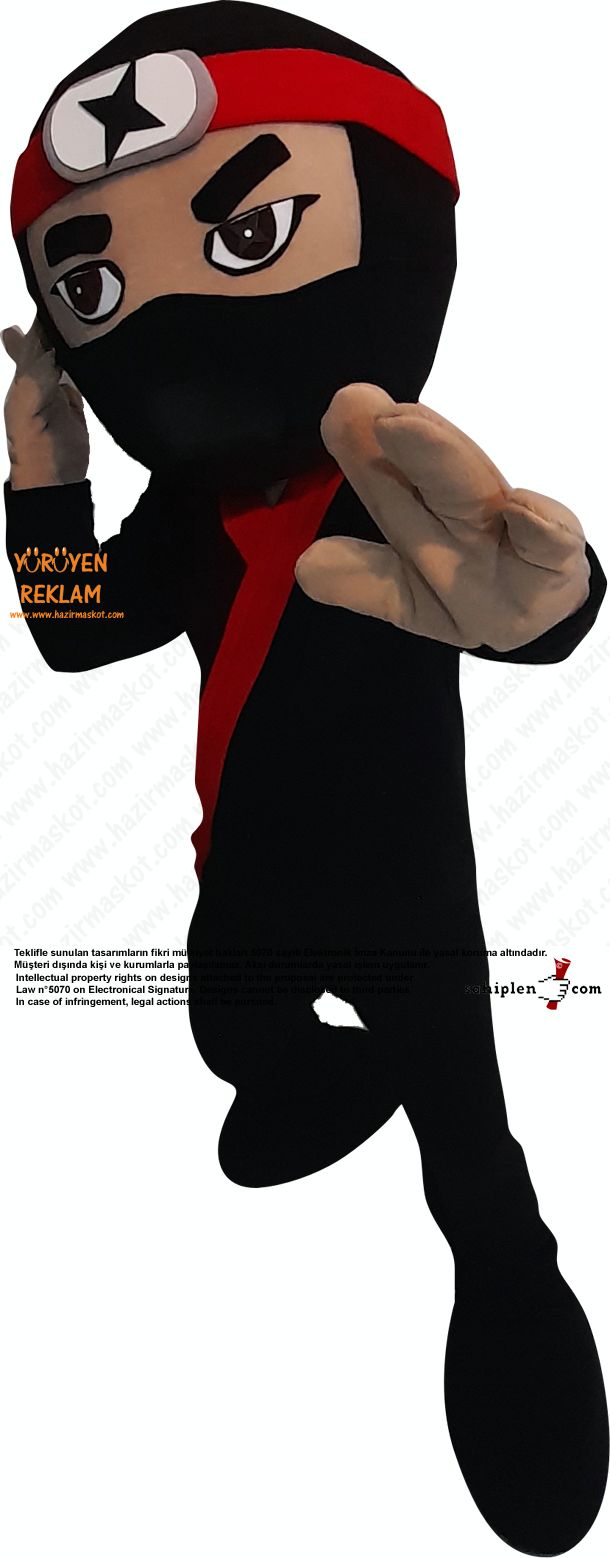 Ninja Maskot Kostümü / Ninja Mascot Costume maskot kostümü