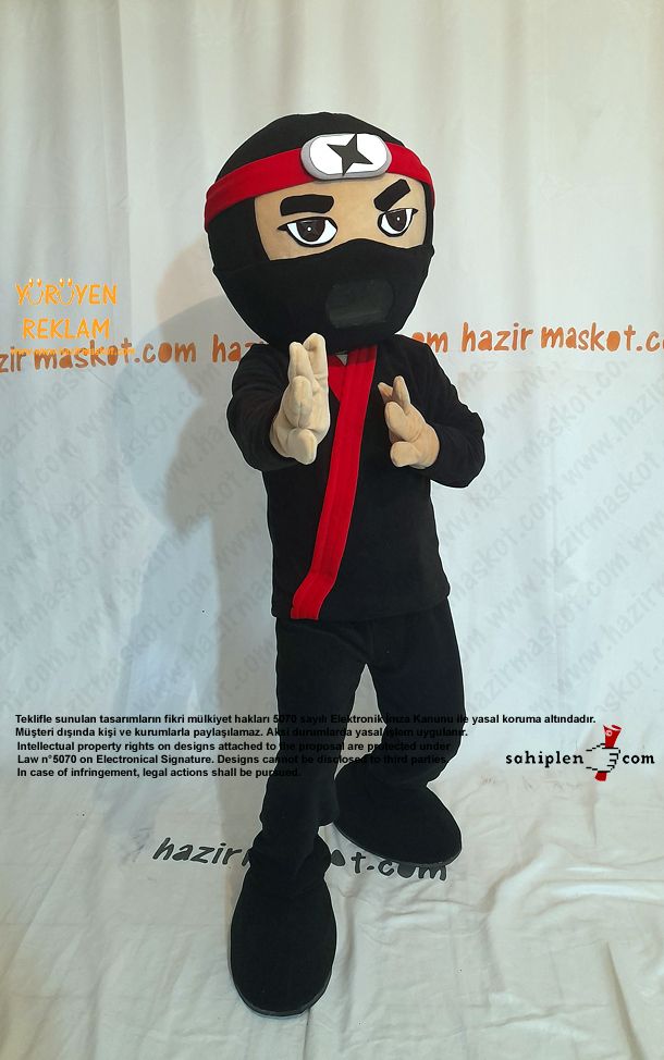 Ninja Maskot Kostümü / Ninja Mascot Costume maskot kostümü