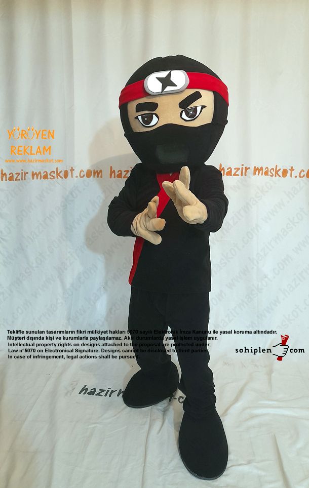 Ninja Maskot Kostümü / Ninja Mascot Costume maskot kostümü