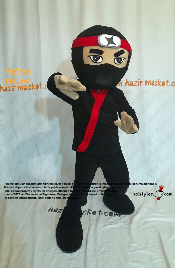 Ninja Maskot Kostümü / Ninja Mascot Costume maskot kostümü