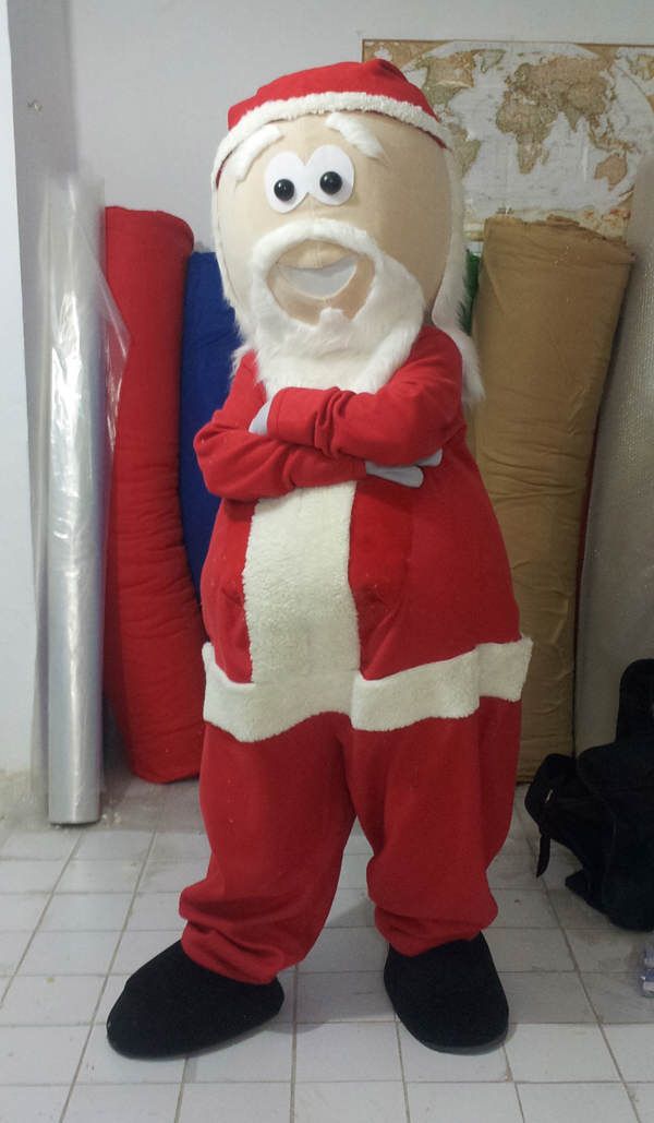 Noel Baba Maskot Kostümü Santa Claus Mascot Costume maskot kostümü