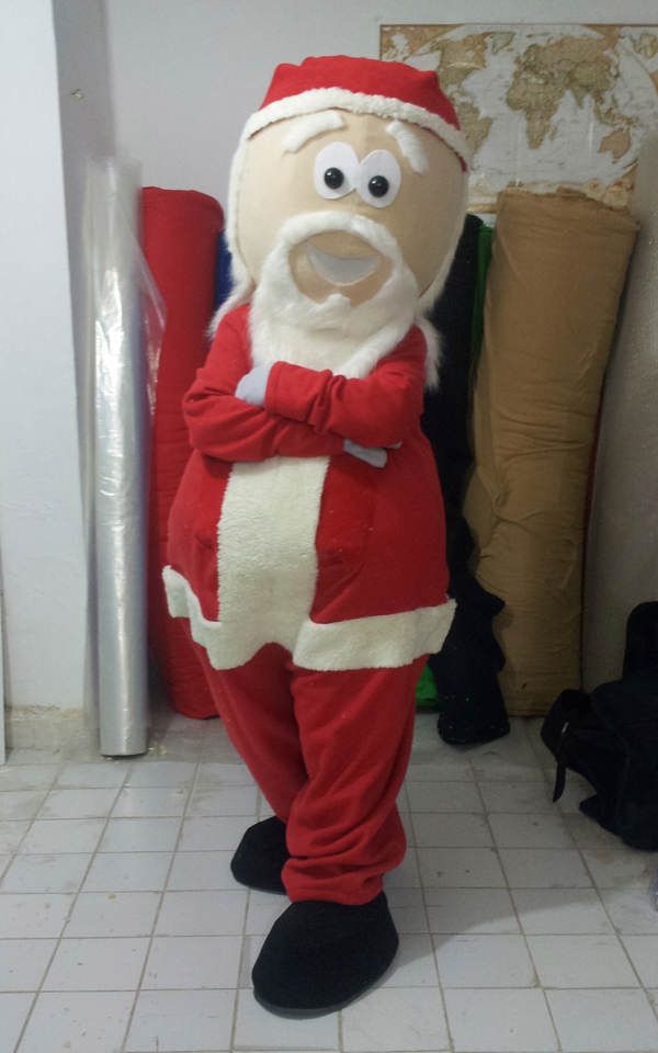 Noel Baba Maskot Kostümü Santa Claus Mascot Costume maskot kostümü