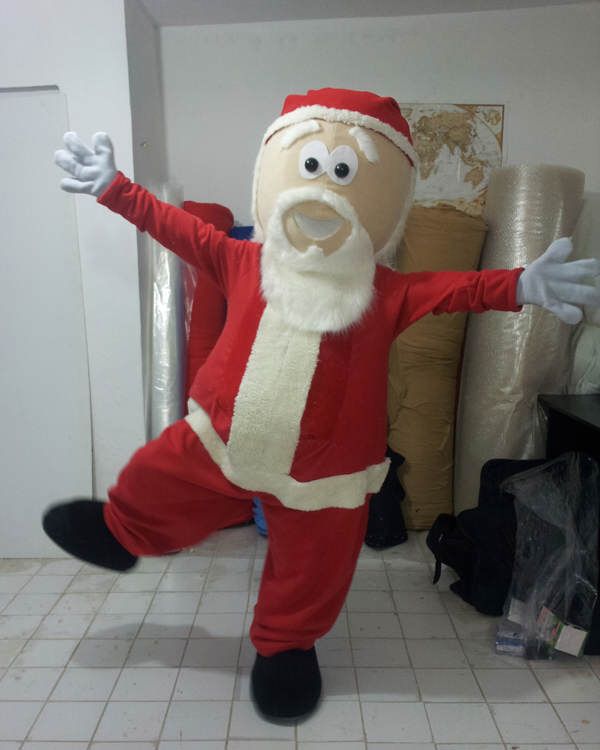 Noel Baba Maskot Kostümü Santa Claus Mascot Costume maskot kostümü