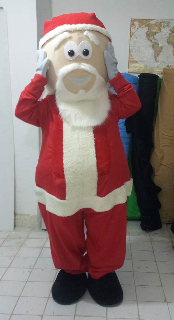 Noel Baba Maskot Kostümü Santa Claus Mascot Costume maskot kostümü