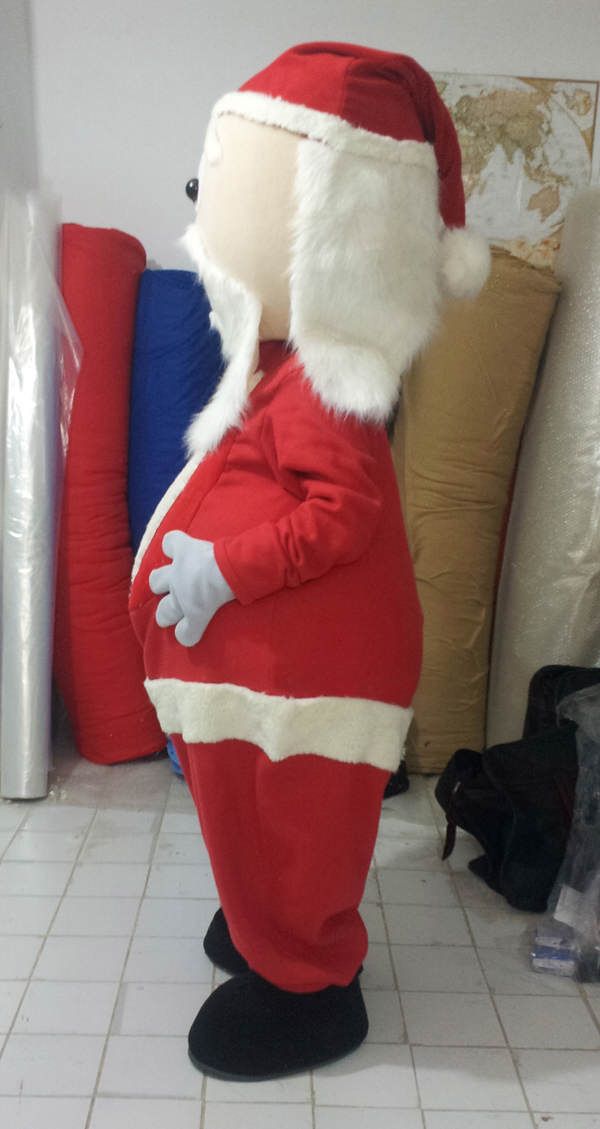 Noel Baba Maskot Kostümü Santa Claus Mascot Costume maskot kostümü