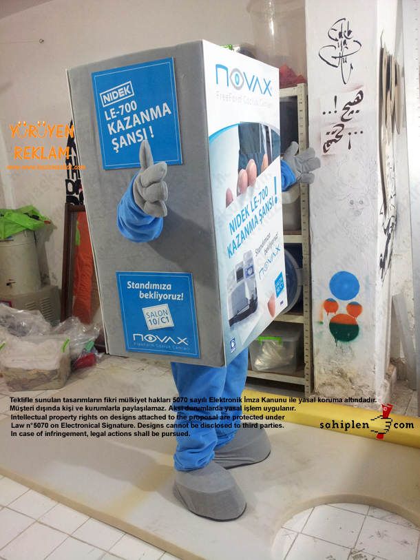 Novax Kutu Maskot maskot kostümü