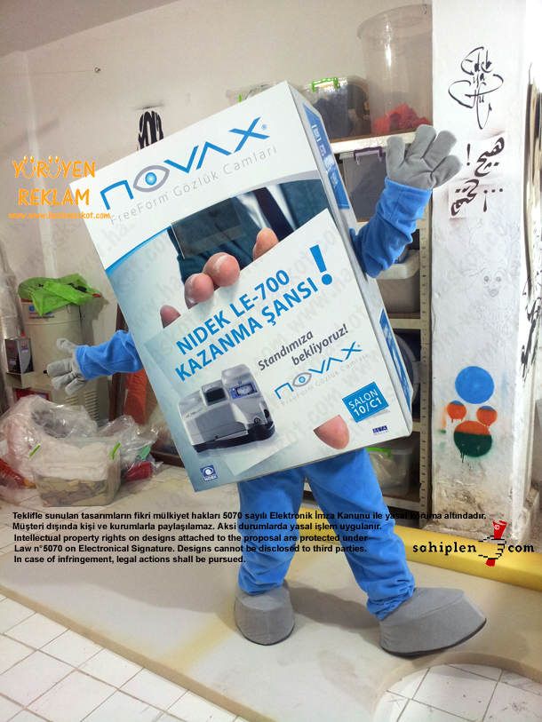 Novax Kutu Maskot maskot kostümü