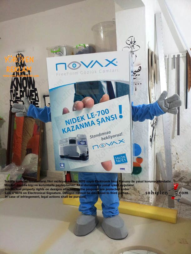 Novax Kutu Maskot maskot kostümü
